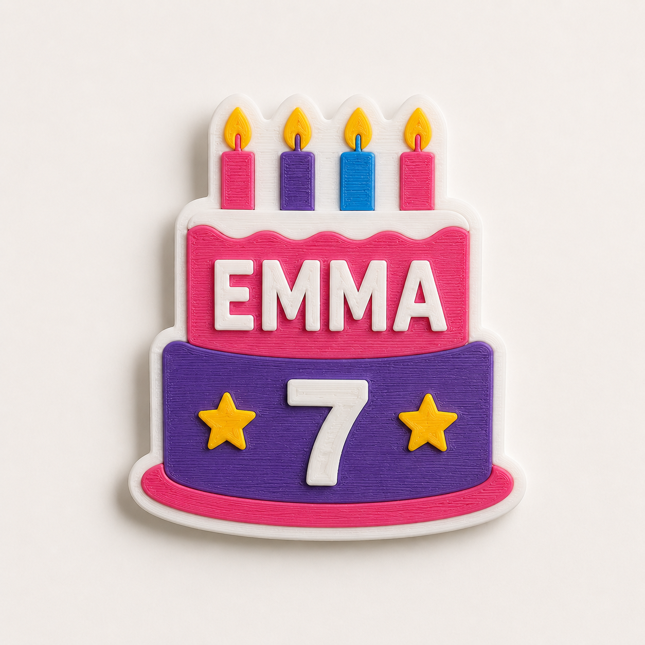 Custom birthday magnet