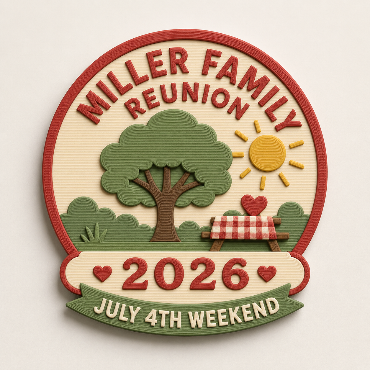 Custom reunion magnet
