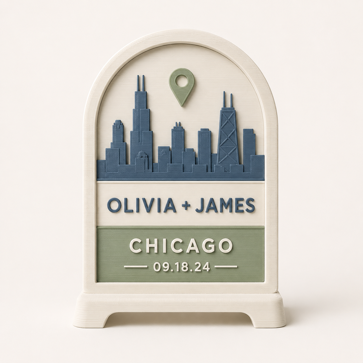 Custom location plaque