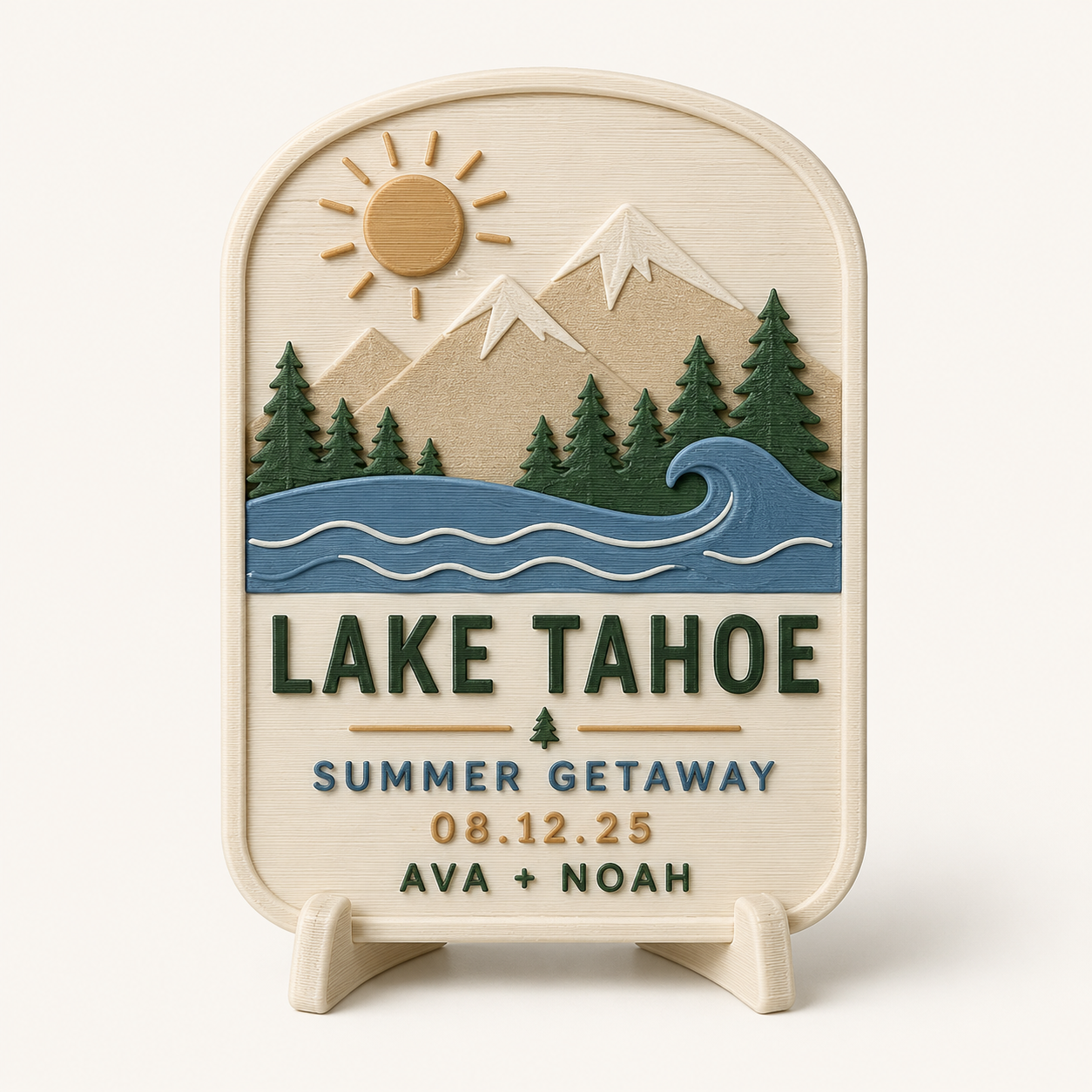 Custom vacation plaque