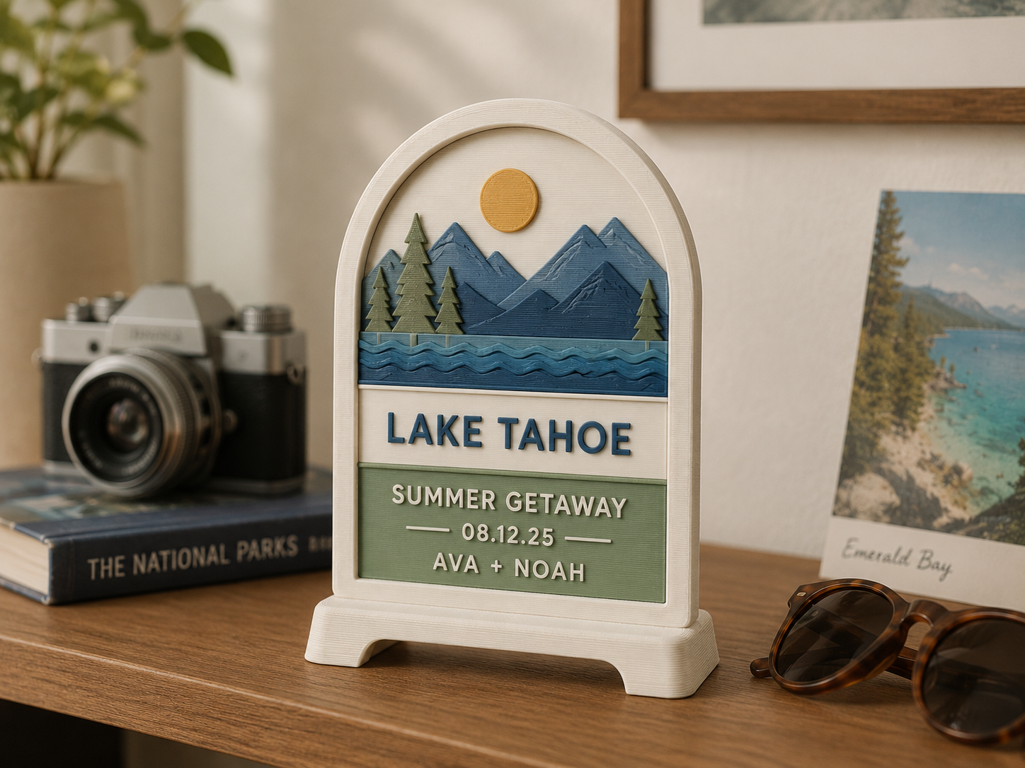 Custom vacation plaque